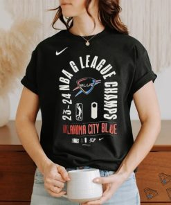 Official Oklahoma City Blue Nike 23 24 NBA G League Champions Locker Room shirt