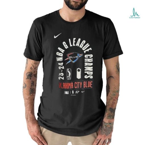 Official Oklahoma City Blue Nike 23 24 NBA G League Champions Locker Room shirt