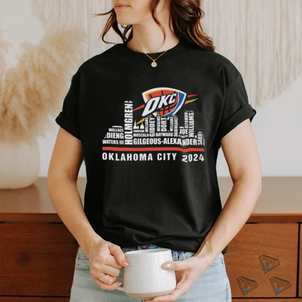 oklahoma city thunder basketball shirt