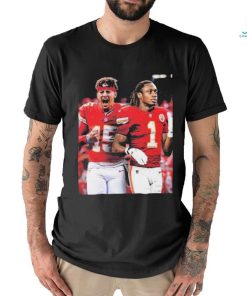 Official Patrick Mahomes And Xavier Worthy Kansas City Chiefs Shirt