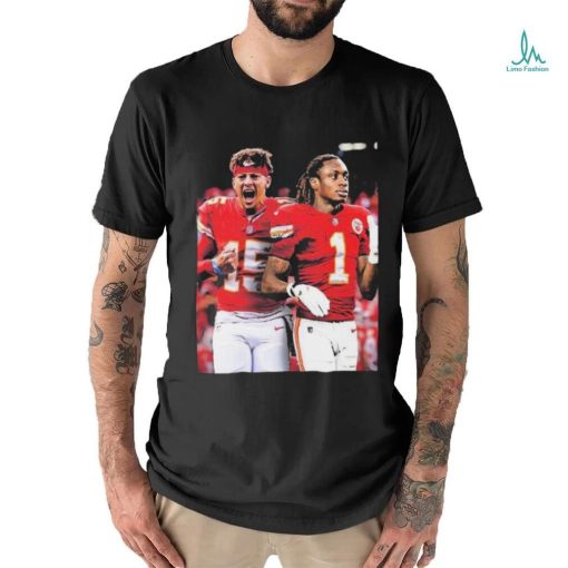 Official Patrick Mahomes And Xavier Worthy Kansas City Chiefs Shirt