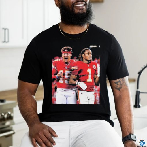 Official Patrick Mahomes And Xavier Worthy Kansas City Chiefs Shirt