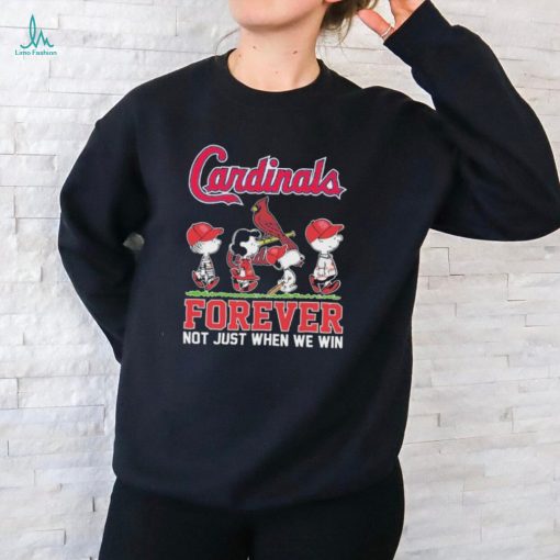 Official Peanuts Characters Abbey Road St Louis Cardinals Forever Not Just When We Win Shirt