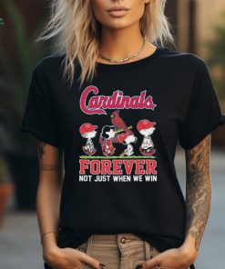 Official Peanuts Characters Abbey Road St Louis Cardinals Forever Not Just When We Win Shirt