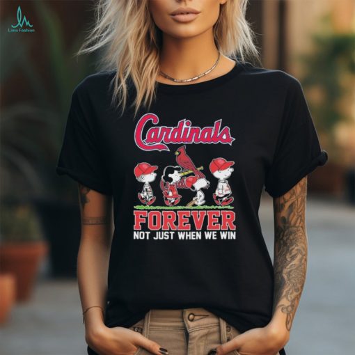 Official Peanuts Characters Abbey Road St Louis Cardinals Forever Not Just When We Win Shirt