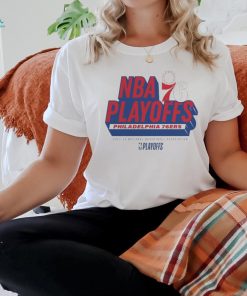 Official Philadelphia 76ers 2024 NBA Playoffs Defensive Stance Logo T Shirt
