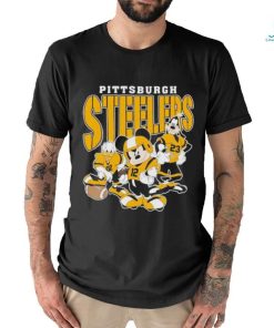 Official Pittsburgh Steelers Mickey Donald Duck And Goofy Football Team 2024 T shirt