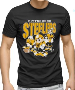 Official Pittsburgh Steelers Mickey Donald Duck And Goofy Football Team 2024 T shirt