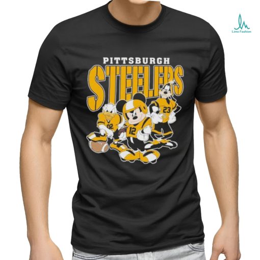 Official Pittsburgh Steelers Mickey Donald Duck And Goofy Football Team 2024 T shirt