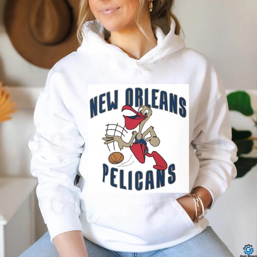Official Po’ The Pelican Blue Gold Outline New Orleans Bird Basketball T shirt Official Po’ The Pelican Blue Gold Outline New Orleans Bird Basketball T shirt
