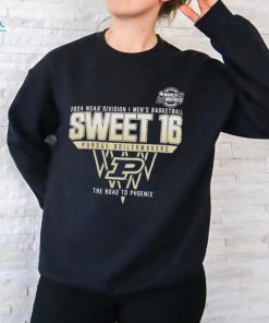 Official Purdue Boilermakers Sweet 16 DI Men’s Basketball 2024 The Road To Phoenix Shirt