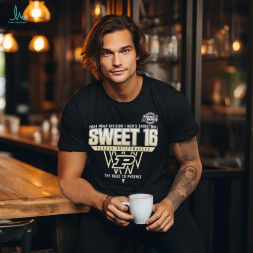 Official Purdue Boilermakers Sweet 16 DI Men’s Basketball 2024 The Road To Phoenix Shirt
