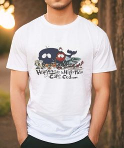 Official Rare Vintage Happiness Is High Tide On Cape Cod Shirt