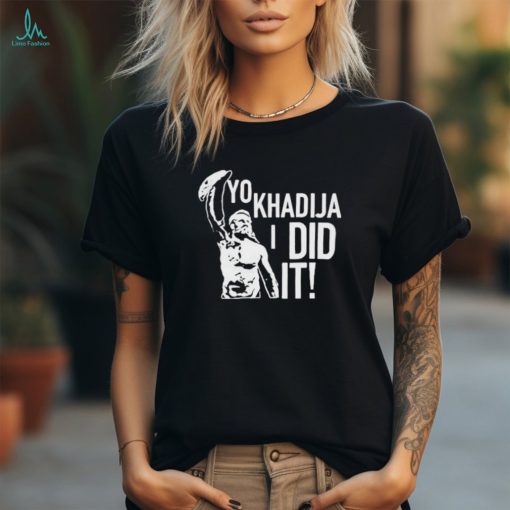 Official SamI zayn’s wearing rocky balboa’s yo khadija I did it T shirt