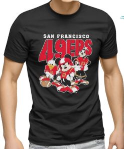 Official San Francisco 49ers Mickey Donald Duck And Goofy Football Team 2024 T shirt