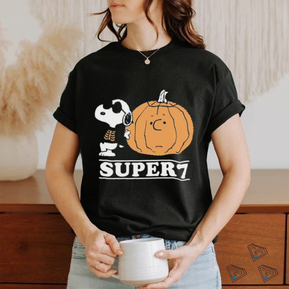 Official Skeleton Snoopy And Charlie Brown Pumpkins Super7 T shirt Official Skeleton Snoopy And Charlie Brown Pumpkins Super7 T shirt
