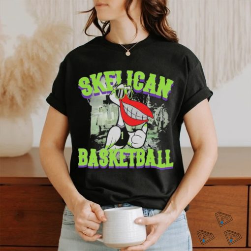 Official Skeli Basketball Bird Smile Cemetery Images T shirt