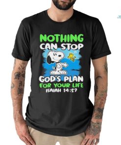 Official Snoopy And Woodstock Nothing Can Stop God’s Plan For Your Life shirt