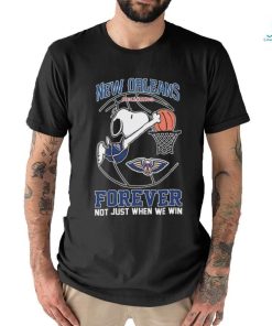 Official Snoopy New Orleans Pelicans Dunk Forever Not Just When We Win Shirt