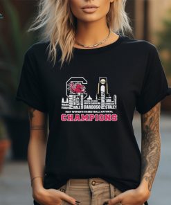Official South Carolina Gamecocks Skyline Players Name 2024 Women’s Basketball National Champions Shirt