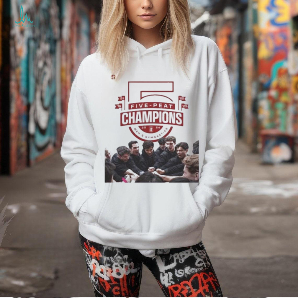 Official Stanford cardinal five peat complete champions 2024 men’s gymnastics T shirt Official Stanford cardinal five peat complete champions 2024 men’s gymnastics T shirt