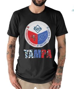 Official Tampa Sports Teams Logo Rays x Lightning x Buccaneers 2024 T shirt