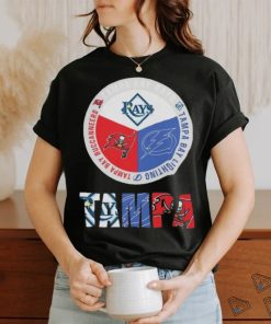 Official Tampa Sports Teams Logo Rays x Lightning x Buccaneers 2024 T shirt