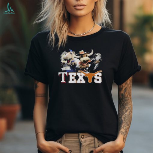 Official Texas Longhorns And Texas Rangers Mascots Champions Shirt