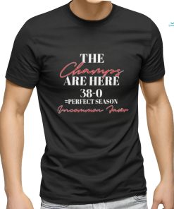 Official The Champs Are Here Perfect Season 38 0 Uncommon Favor t shirt