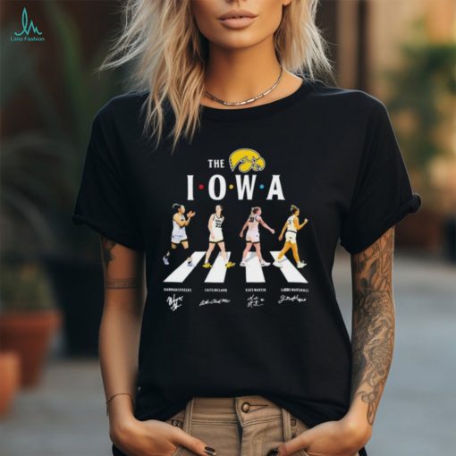 Official The Iowa Women’s Basketball Abbey Road 2024 Signatures Shirt