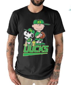 Official The Peanuts Movie Characters Oregon Ducks Baseball Shirt