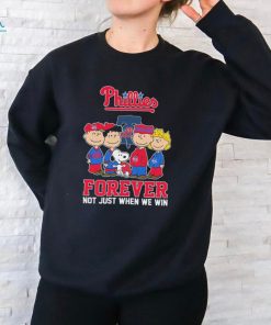 Official The Peanuts Movie Characters Philadelphia Phillies Forever Not Just When We Win Shirt