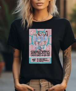 Official The Surfrajettes Great Lakes A Go Go August Tour 2024 Shirt