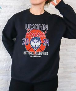 Official UCONN Huskies Men’s Basketball Repeat 2024 National Champions NCAA Men’s Basketball T Shirt