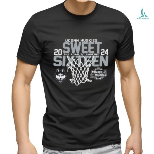 Official UConn Huskies Sweet Sixteen 2024 The Road to Phoenix Shirt