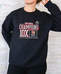 Official University of Denver Men’s Hockey 1960 2024 10X National Champions Shirt