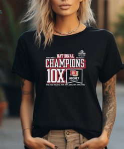 Official University of Denver Men’s Hockey 1960 2024 10X National Champions Shirt