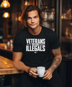 Official Veterans before illegals T Shirt