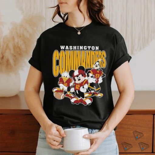 Official Washington Commanders Mickey Donald Duck And Goofy Football Team 2024 T shirt