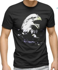 Official We don’t trust you eagles distressed hem vintage t shirt