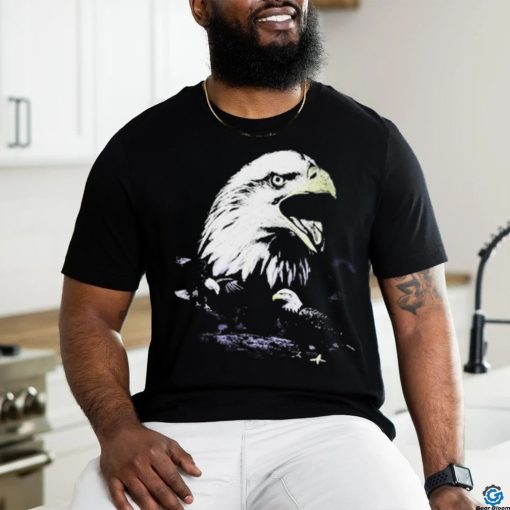 Official We don’t trust you eagles distressed hem vintage t shirt