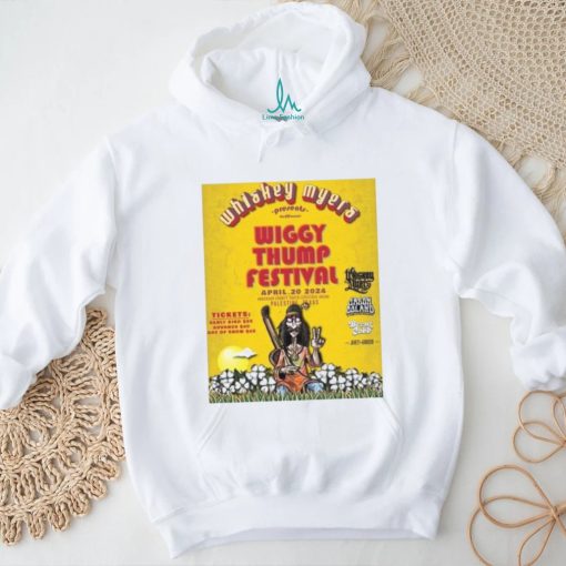 Official Whiskey Myers Presents x Wiggy Thump Festival Palestine TX April 20, 2024 Poster Shirt