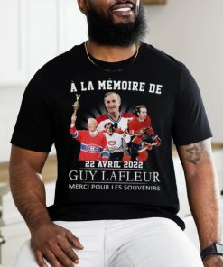 Official a La Memoire De 22 Avril 2022 Guy Lafleur Merci Pour Les Souvenirs Signature Shirt