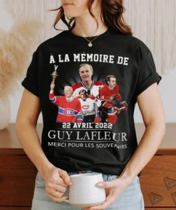 Official a La Memoire De 22 Avril 2022 Guy Lafleur Merci Pour Les Souvenirs Signature Shirt