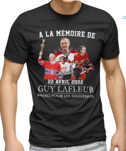 Official a La Memoire De 22 Avril 2022 Guy Lafleur Merci Pour Les Souvenirs Signature Shirt