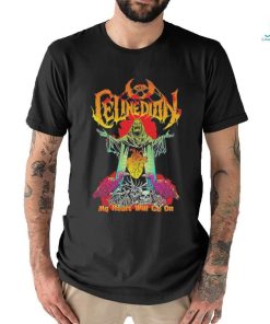 Official celine Dion Funny Death Metal My Heart Will Go On Shirt