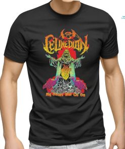 Official celine Dion Funny Death Metal My Heart Will Go On Shirt