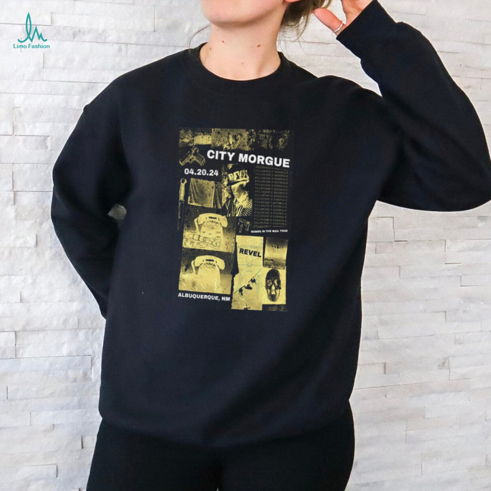 Official city Morgue Albuquerque, Revel Entertainment Center 20 Apr 2024 Poster Shirt Official city Morgue Albuquerque, Revel Entertainment Center 20 Apr 2024 Poster Shirt