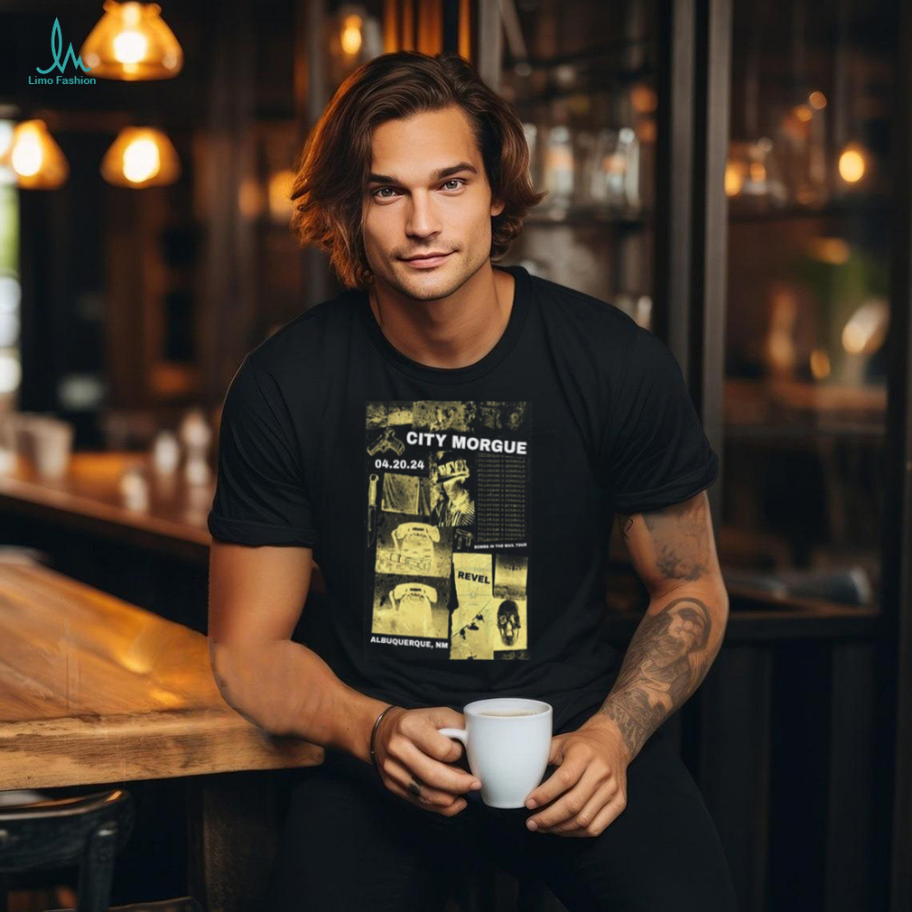 Official city Morgue Albuquerque, Revel Entertainment Center 20 Apr 2024 Poster Shirt Official city Morgue Albuquerque, Revel Entertainment Center 20 Apr 2024 Poster Shirt