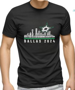 Official dallas Stars Skyline Players Name Dallas 2024 Shirt